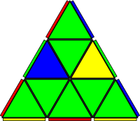 Pyraminx - Última camada - Horária - Baixo orientado